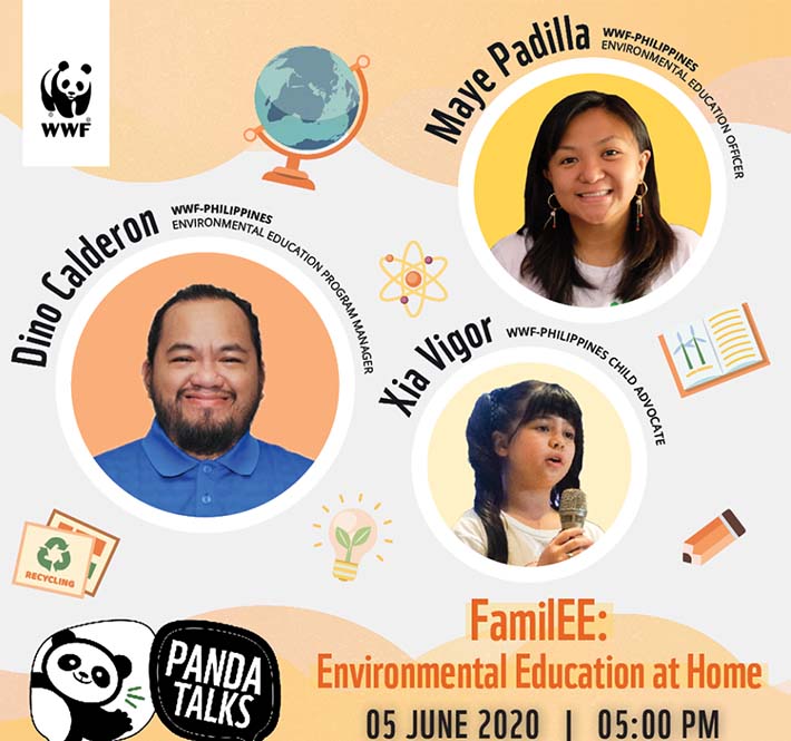 <h1>Panda Talks highlight home-based conservation practices for the month of June!</h1>
<p>In celebration of the Philippine Environmental Month, World Wide Fund for Nature (WWF)/p>
<p style="text-align: right;"><a href="https://archive.wwf.org.ph/resource-center/story-archives-2020/panda-talks-june/" target="_blank" rel="noopener noreferrer">Read More ></a></p>