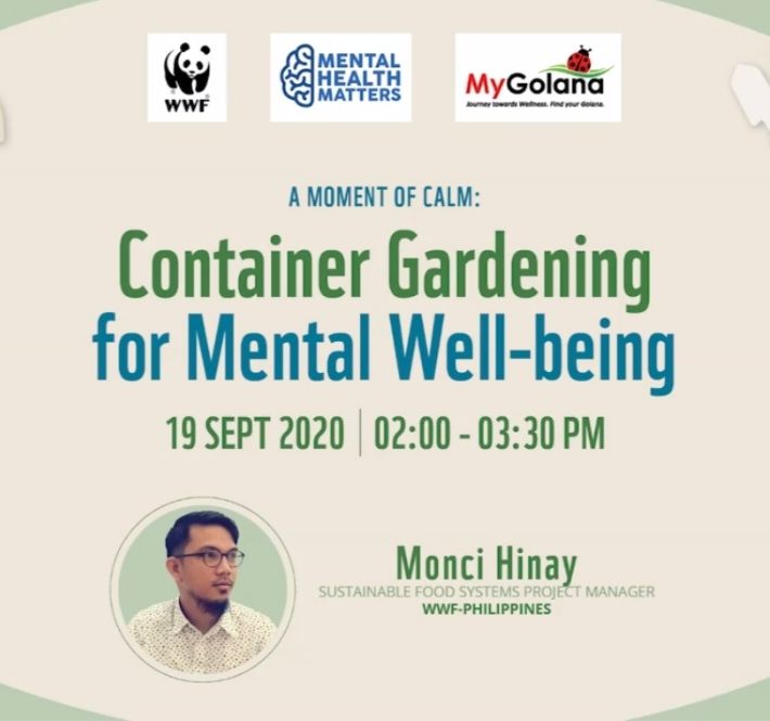 <h1>WWF-Philippines Holds Seminar on Home Gardening and Mental Health</h1>
<p>The World Wide Fund for Nature (WWF) Philippines spoke/p>
<p style="text-align: right;"><a href="https://archive.wwf.org.ph/resource-center/story-archives-2020/gardening-and-mental-health/" target="_blank" rel="noopener noreferrer">Read More ></a></p>