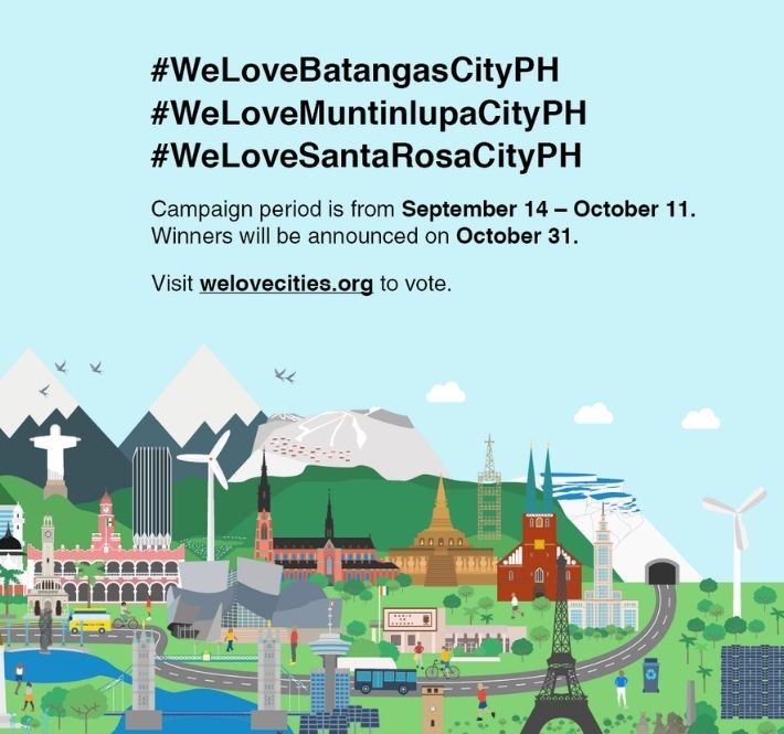 <h1>Muntinlupa, Santa Rosa, and Batangas City represent the Philippines in We Love Cities 2020</h1>
<p>The Philippine cities of Batangas and Muntinlupa are in the running for this year’s leg of the World Wide Fund for Nature /p>
<p style="text-align: right;"><a href="https://archive.wwf.org.ph/resource-center/story-archives-2020/we-love-cities-launch/" target="_blank" rel="noopener noreferrer">Read More ></a></p>