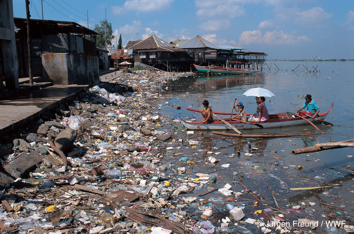 Coastal littering.  Philippines